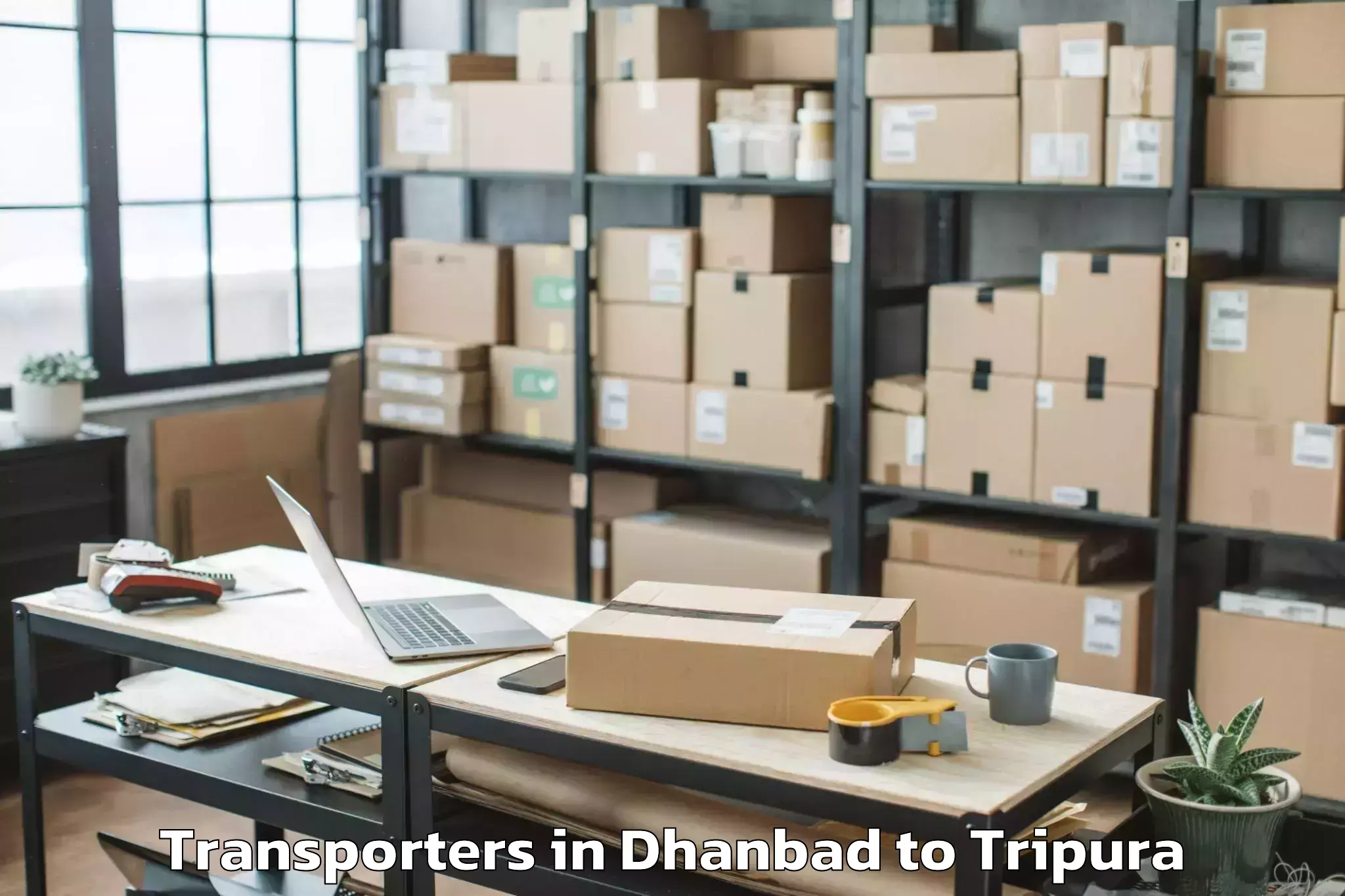 Book Your Dhanbad to Tulashikhar Transporters Today